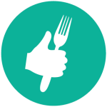 icon of hand holding fork
