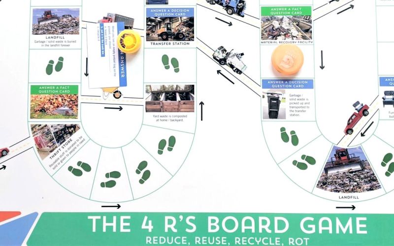 The 4 R's Board Game by San Mateo County Sustainability Department