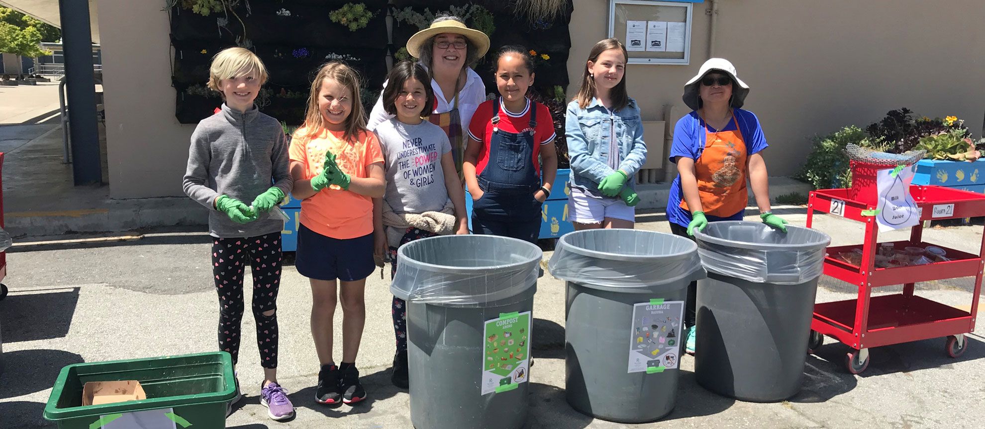 school waste bin monitors