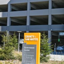 San Mateo County employee parking garage