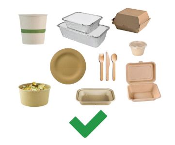 examples of compostable fiber foodware