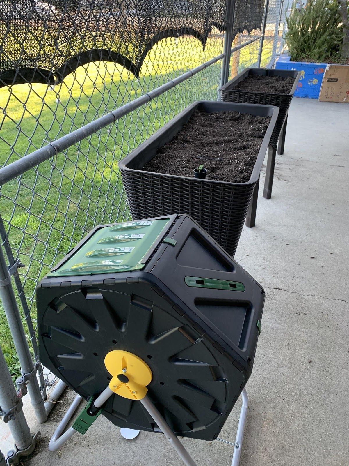 Compost bins installed at school garden