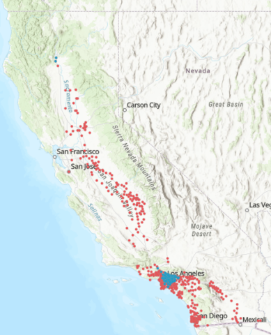 CDPH Aedes map March 2026