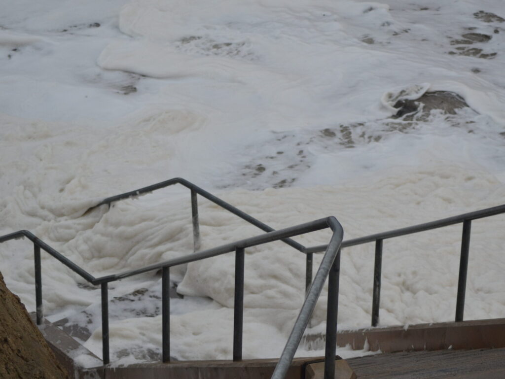 Steps to lower vista point base of Miramar Dr, Half Moon Bay